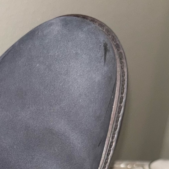 Johnston Murphy Navy Suede Leather Saddle Oxford Mens Dress Shoe Size 11M - Picture 2 of 9